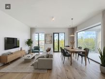 Ruim nieuwbouwappartement met 2 slaapkamers te huur in Brugge