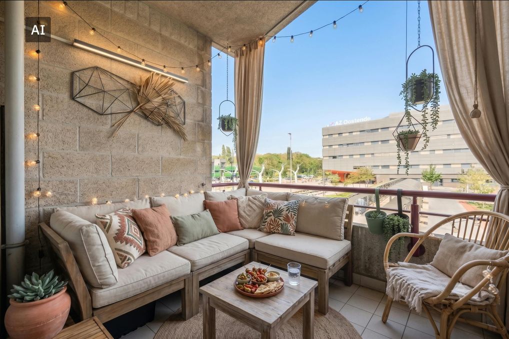 Prachtig 2-slaapkamerappartement met terras te Oostende