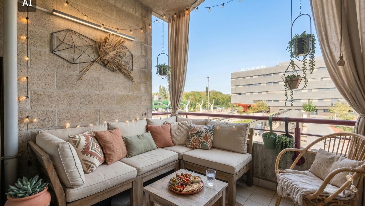 Prachtig 2-slaapkamerappartement met terras te Oostende