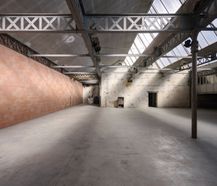 Magazijn (ca. 675 m²) met woonst (258 m²) te koop in Ruien