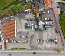 Bedrijfsterrein van ca. 6.860m² langs invalsweg in Roesealre