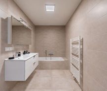 Recent appartement met twee slaapkamers en zonnige tuin