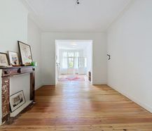Laken: Appartement met 1 slaapkamer + bureau/dressing (99m²).