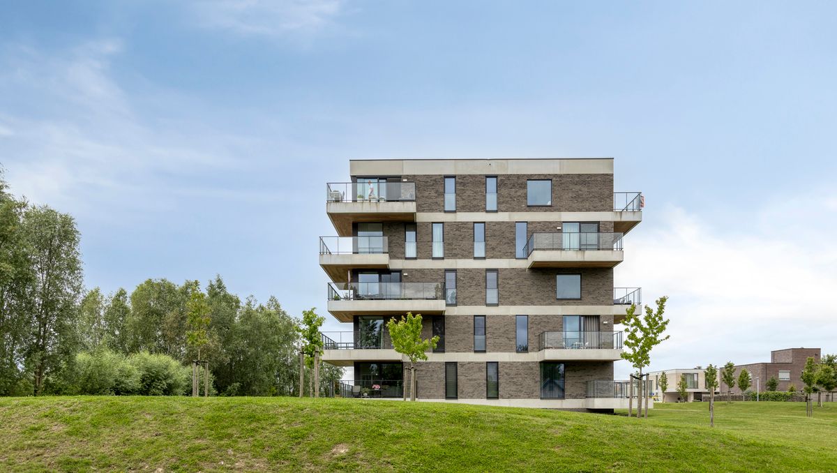 Apartment for sale surrounded by greenery and water in Harelbeke