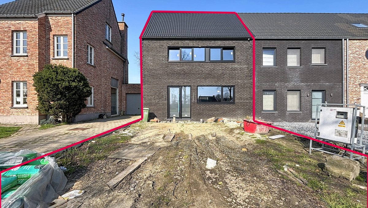 Halfopen ruwbouw te koop vlakbij het centrum van Wuustwezel