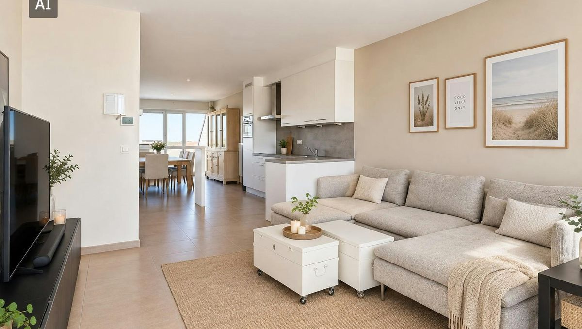 Lichtrijk appartement te koop met twee slaapkamers.