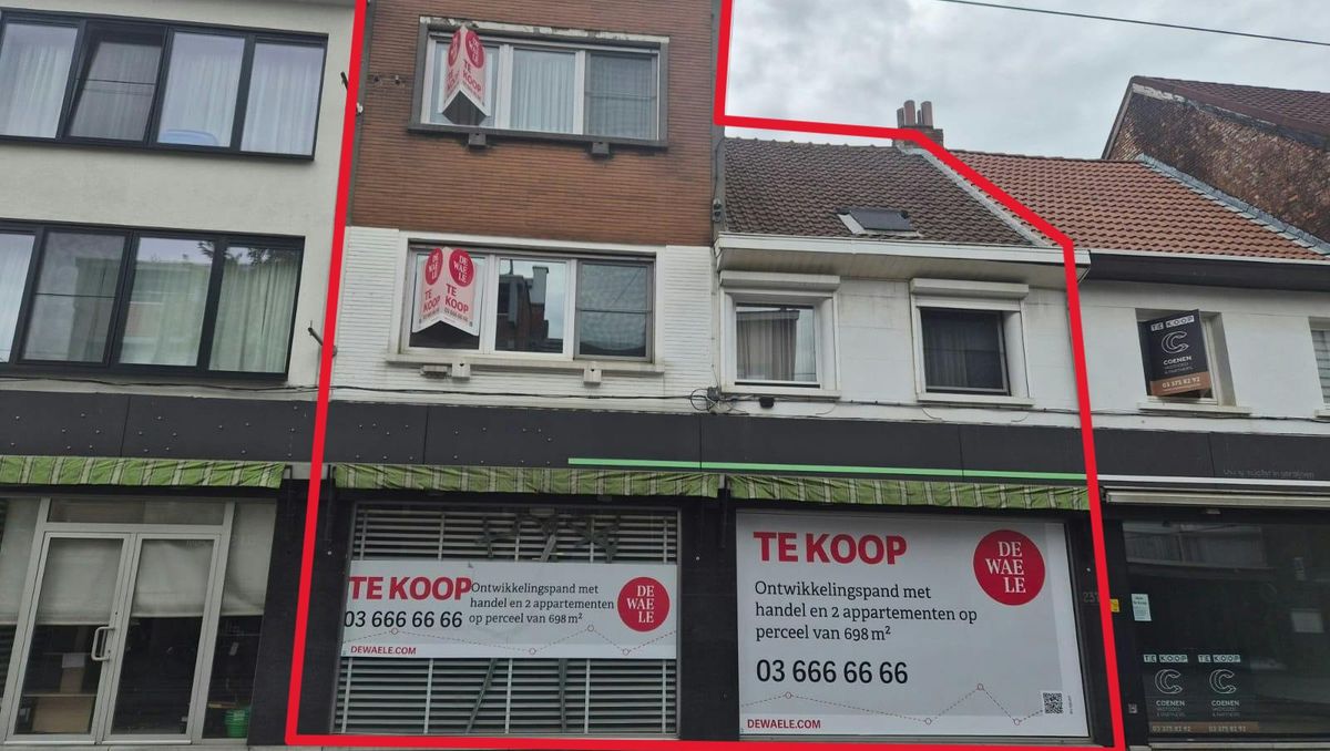 Ontwikkelingspand met handelshuis van 300m² in Deurne!