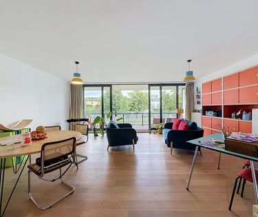 Lichtrijk twee-slaapkamerappartement met terras in Gent