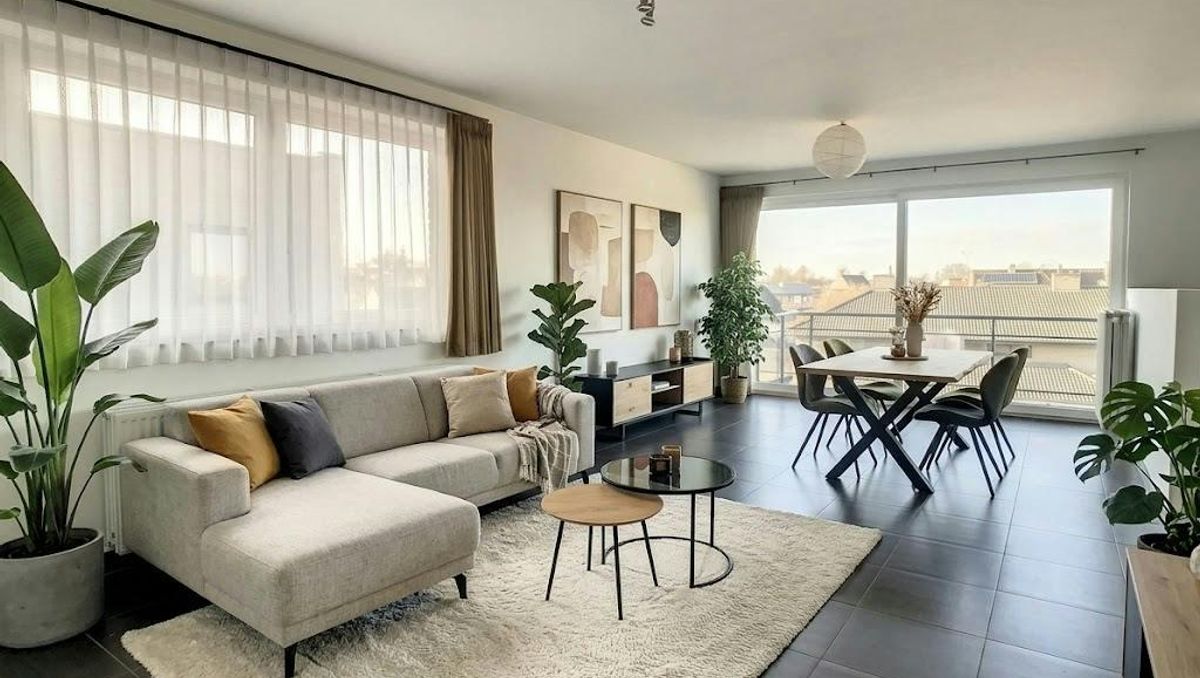 Sfeervol appartement te huur met 2 slaapkamers aan de damse vaart.