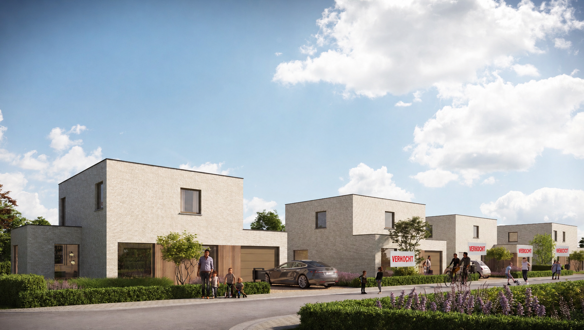 Modern wonen in Krombeke: hoogwaardig nieuwbouwhuis te koop
