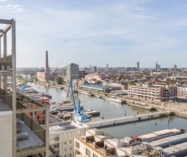 Exclusieve penthouse met panoramisch uitzicht in Gent