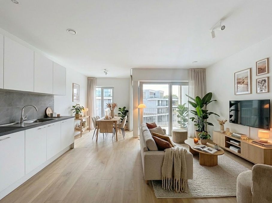 Nieuwbouwappartement met 2 slaapkamers te huur op Kolenkaai te Brugge