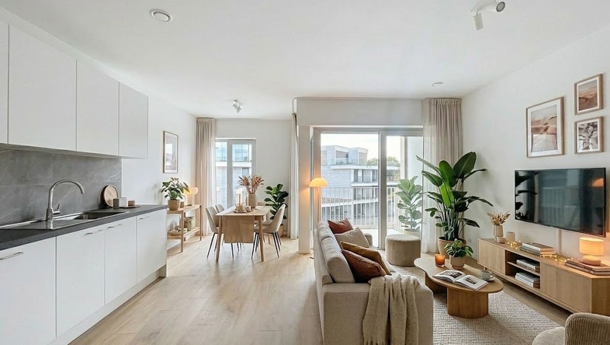 Nieuwbouwappartement met 2 slaapkamers te huur op Kolenkaai te Brugge