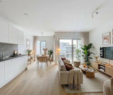 Nieuwbouwappartement met 2 slaapkamers te huur op Kolenkaai te Brugge