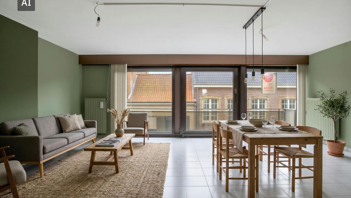Instapklaar 2-kamerappartement in hartje Poperinge