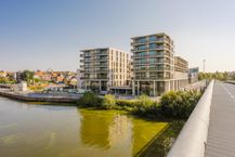 Commerciële ruimte van 191,78 m² te koop in project Kaai City te Kortrijk
