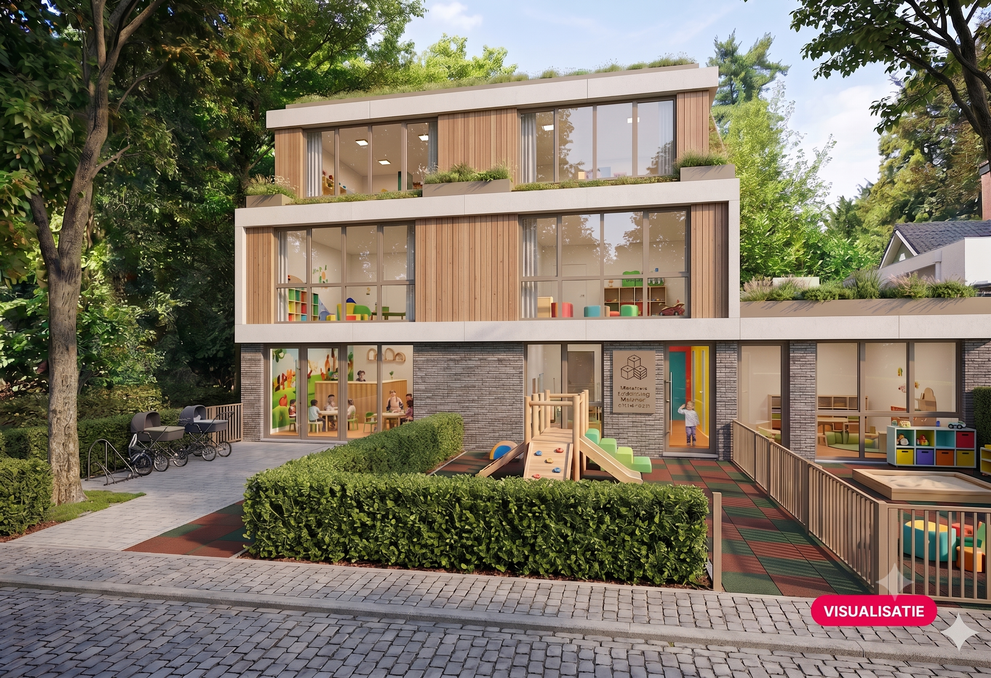 Projectsite voor kinderopvang in Edegem (lot 1 en lot 4) 