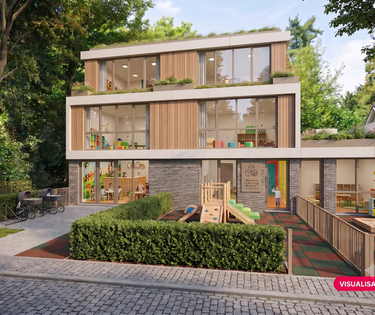 Projectsite voor kinderopvang in Edegem (lot 1 en lot 4)