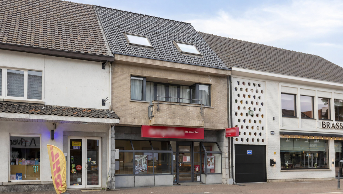 Investment property: commercial property + triplex apartment