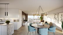 Nieuwbouw penthouse met 2 slaapkamers te Brugge
