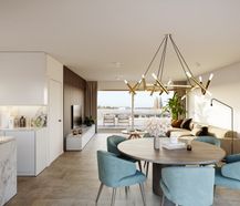 Nieuwbouw penthouse met 2 slaapkamers te Brugge