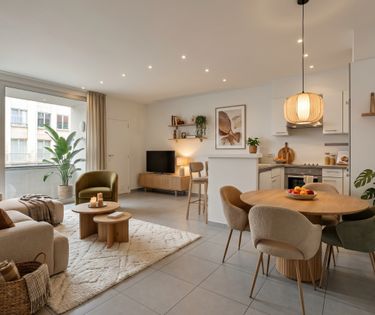 Gerenoveerd 1-slaapkamer appartement te koop in centrum Kortrijk