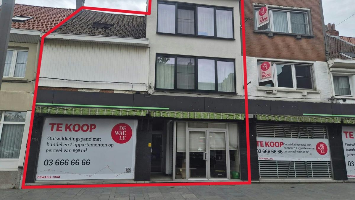 Ontwikkelingspand met handel en 2 appartementen in Deurne!