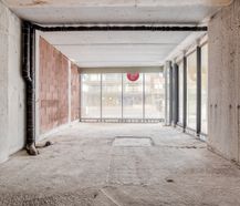 New construction of the hull commercial space in Oostduinkerke