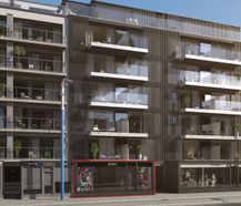 Newly built commercial space for sale in Koksijde