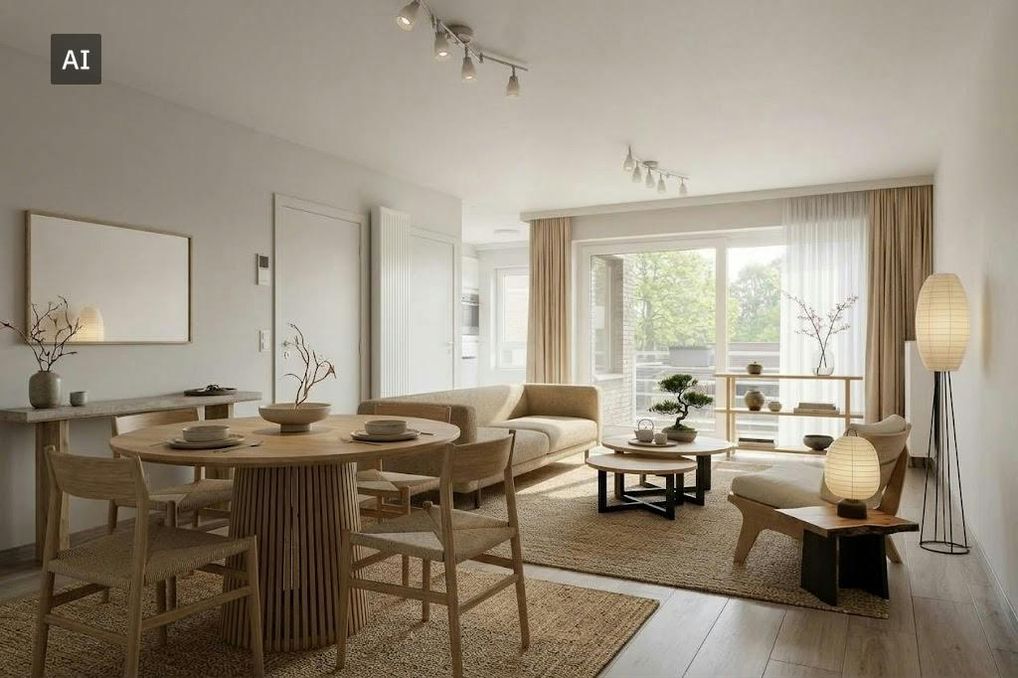 Instapklaar appartement met 2 slaapkamers in centrum Oostkamp