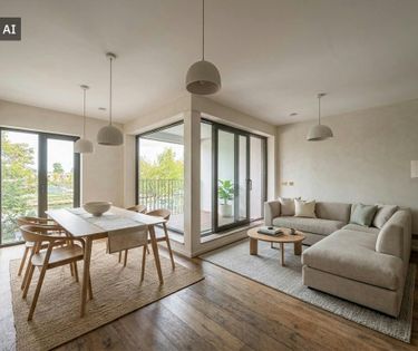 Lichtrijk 1 slaapkamer appartement te huur in nIeuwbouwproject Kolenkaai te Brugge