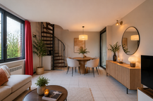 Bright one bedroom apartment with sleeping corner