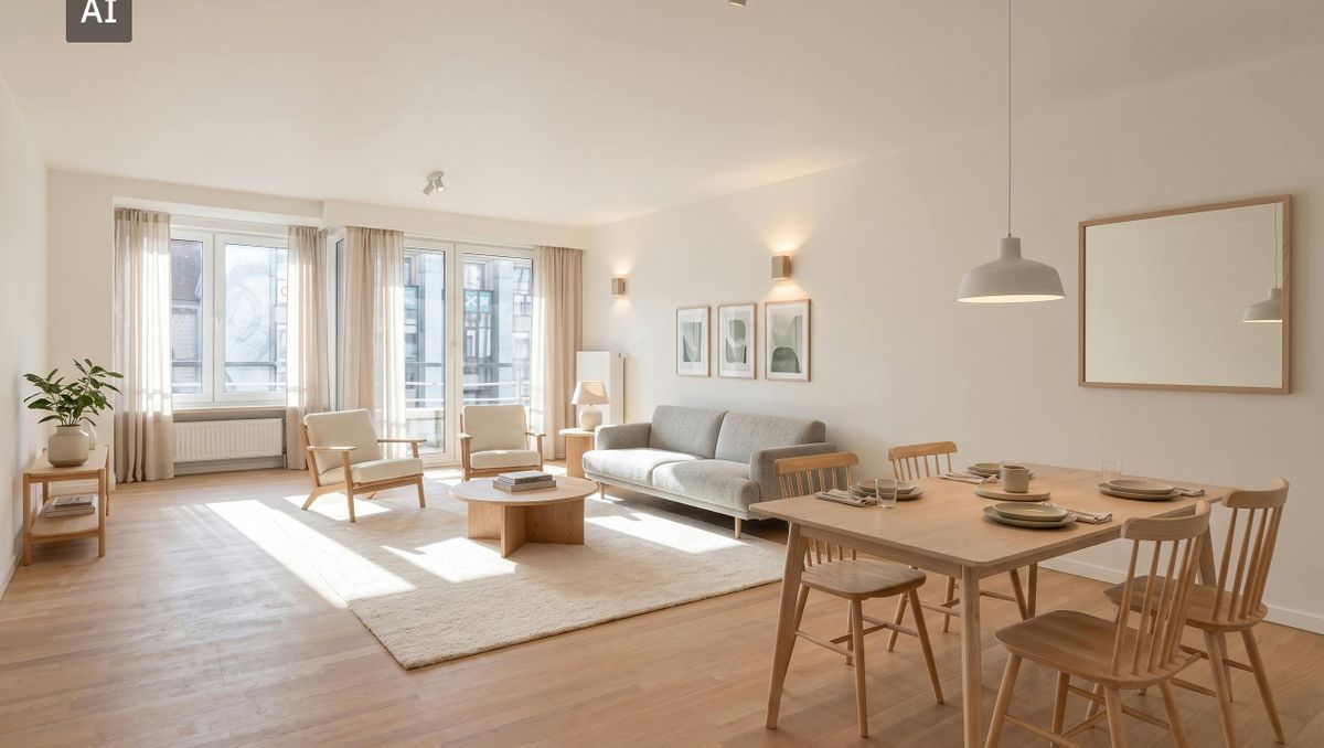 Appartement (97m²) te koop aan de Grote Markt in Kortrijk.