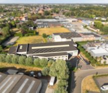 Bedrijfsgebouw met woonst op 4.348 m² te Oostkamp.