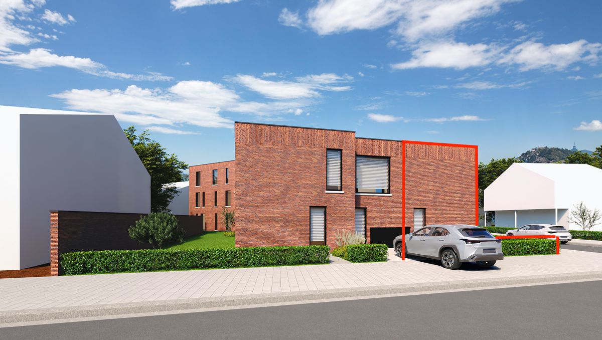 Nouveau projet de construction à Genk avec 3 maisons et 5 appartements