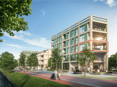 Nieuwbouw appartement met uitzonderlijk uitzicht te Brugge