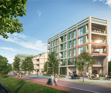 Nieuwbouw appartement met uitzonderlijk uitzicht te Brugge
