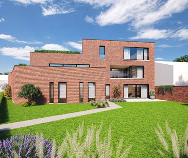 Nouveau projet de construction à Genk avec 3 maisons et 5 appartements