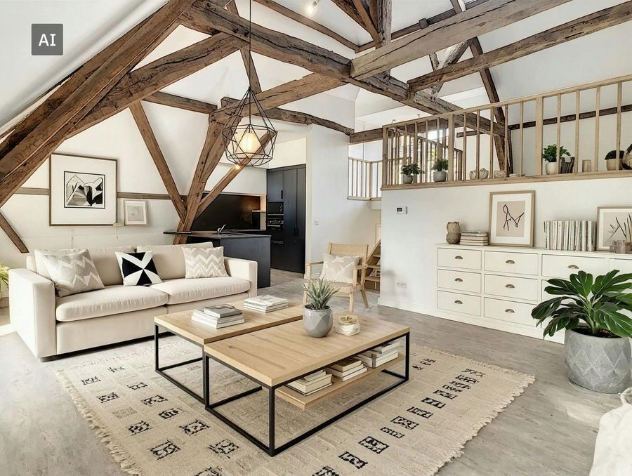 Schitterend duplexappartement met 2 slaapkamers te Gent