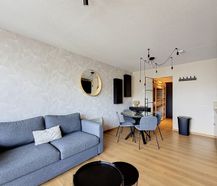 Studio met zeezicht en staanplaats te huur in De Panne