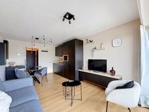 Studio met zeezicht en staanplaats te huur in De Panne