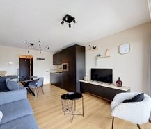 Studio met zeezicht en staanplaats te huur in De Panne